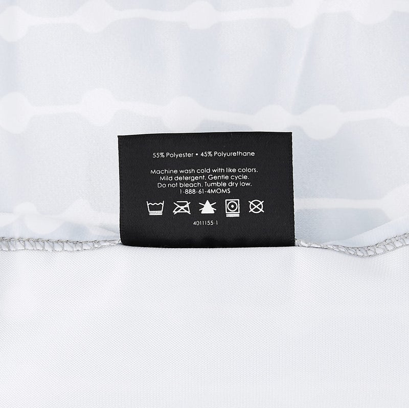 4moms Breeze Bassinet Sheets, Machine Washable, Soft, Plush, Waterproof Fabric, Grey Beads - Image 3